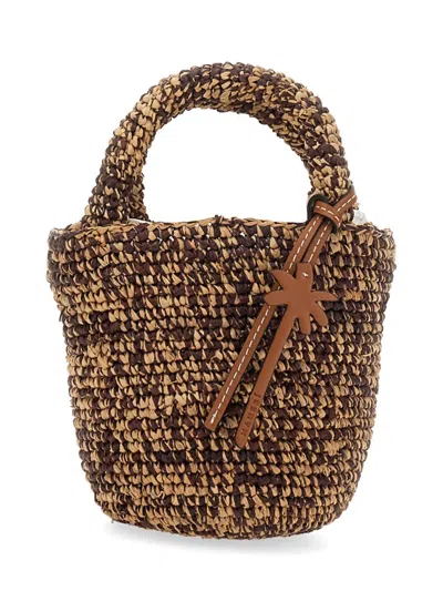 Manebi Mini Summer Bag In Brown