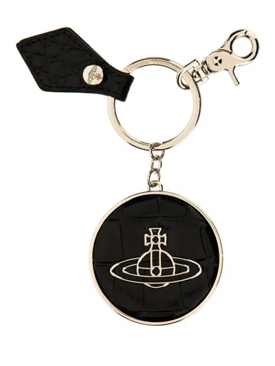Vivienne Westwood Keychain Orb In Black
