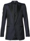 LANVIN wide lapel tuxedo jacket,RMJA0015M05800A1712289272