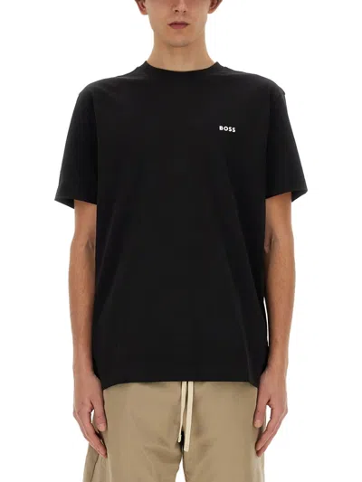 Hugo Boss Oversized T-shirt With Logo In Black