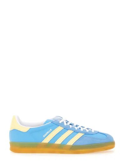 Adidas Originals Gazelle Indoor Sneaker In Seblbu/almyel/ftwht