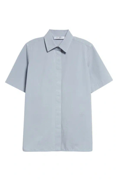 Max Mara Adunco Cotton Shirt In Light Blue