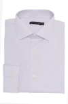Jb Britches Yarn-dyed Solid Dress Shirt In Lavender/ White