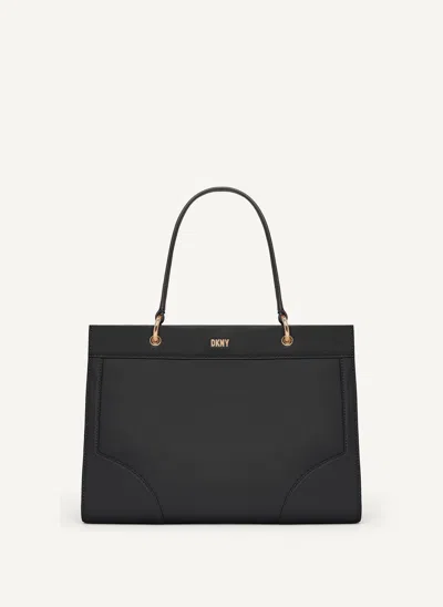 Dkny Gramercy Small Top Zip Satchel In Black