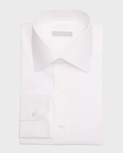 Stefano Ricci Men's Textured Cotton Sport Shirt In White