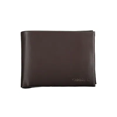 Calvin Klein Leather Men's Wallet In Brown