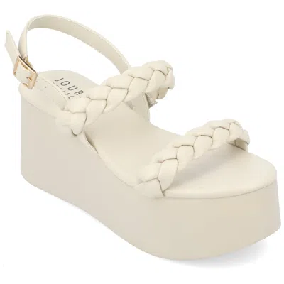 Journee Collection Collection Women's Tru Comfort Foam Zannah Sandals In White