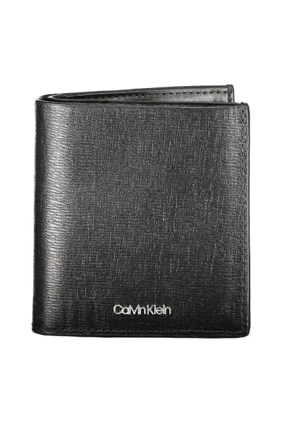 Calvin Klein Sleek Black Leather Wallet With Rfid Blocker