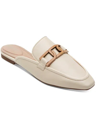 Rockport Laylani Slide Womens Faux Leather Dressy Loafers In White