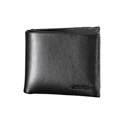 Calvin Klein Elegant Black Leather Dual-compartment Wallet