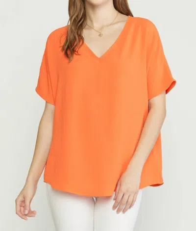 Entro New Attitude Top In Orange