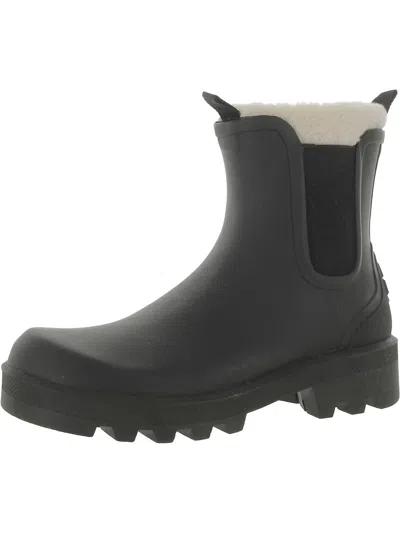 Cougar Ignite Womens Faux Fur Lined Ankle Rain Boots In Black