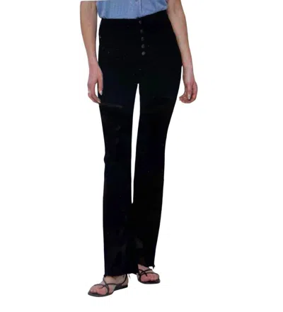 Judy Blue Button Fly Bootcut Jean In Black
