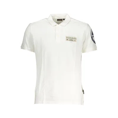 Napapijri Cotton Polo Men's Shirt In White