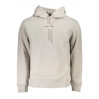 Calvin Klein Chic Gray Fleece Hooded Sweatshirt