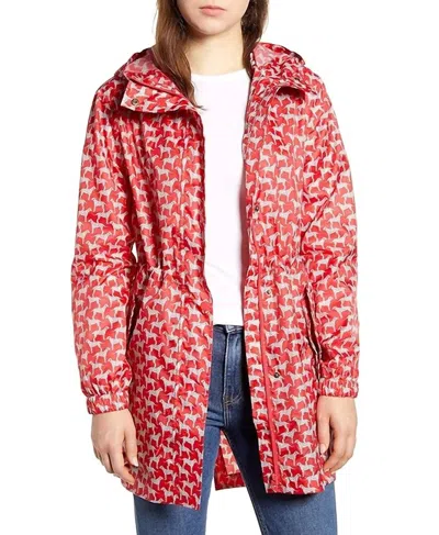 Joules Golightly Jacket In Red Dogs In Multi