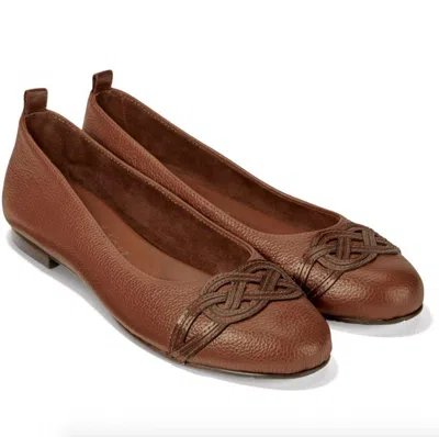 Brighton Brigit Flats In Bourbon In Brown