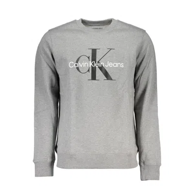 Calvin Klein Classic Gray Crew Neck Sweatshirt With Logo
