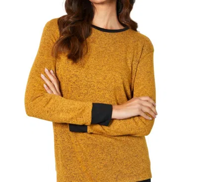 French Kyss Scoop Neck Top In Mango In Yellow