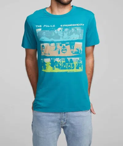 Chaser The Police Synchronicity Tee In Lake Green In Multi