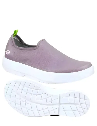 Oofos Women's Oomg Eezee Low Shoe In White Mauve In Purple