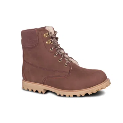 Cloud Nine Kindra Comfort Hiking Boots In Chocolate In Gold