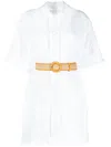 Zimmermann Laurel Lace Shirt Dress Ivory