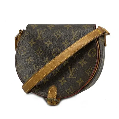 Pre-owned Louis Vuitton Tambour Canvas Shoulder Bag () In Brown