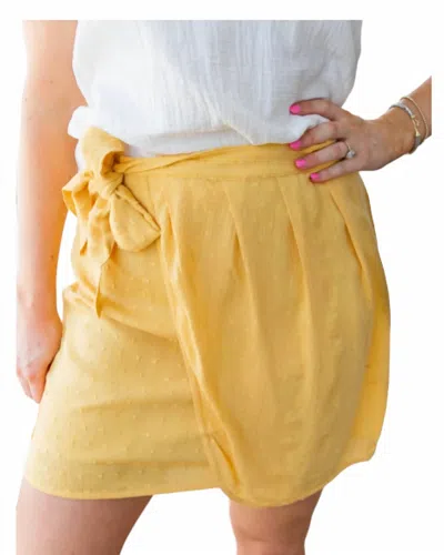 Molly Bracken Flower Field Skirt In Yellow