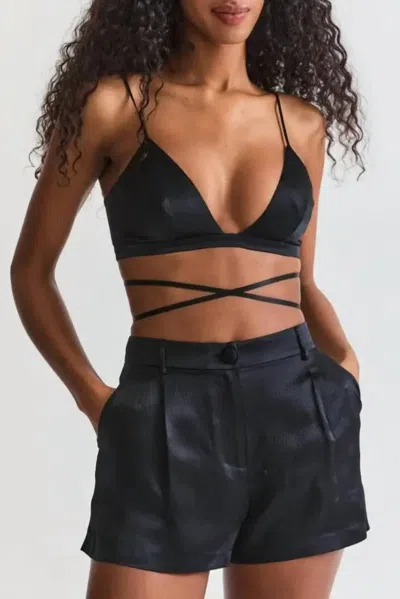 Loveshackfancy Perdita Short In Black