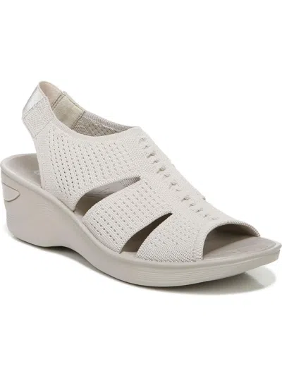 Bzees Double Up Wedge Sole In White