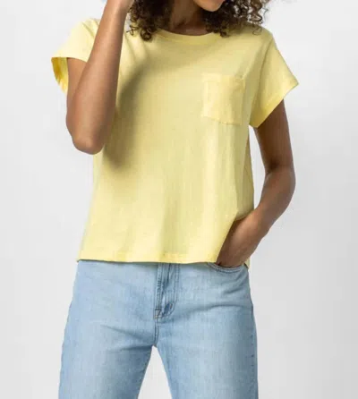 Lilla P Boxy Pocket T-shirt In Yellow