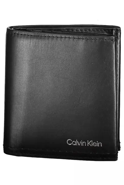 Calvin Klein Leather Men's Wallet In Black