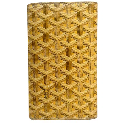 Pre-owned Goyard Leather Wallet () In Yellow