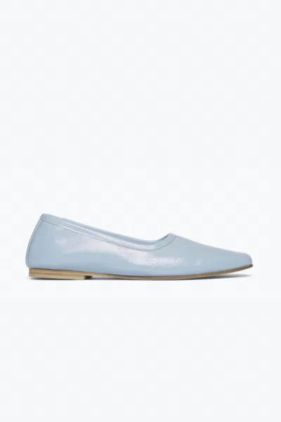 Freda Salvador Jessie Ballet Flat In Sky Blue Crinkle Patent