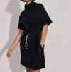 Varley Sophie Turtleneck Mini Dress In Black