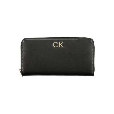 Calvin Klein Polyester Men's Wallet In Black