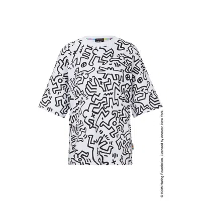 Hugo Boss X Keith Haring Gender-neutral Graphic T-shirt In Cotton Jersey In White