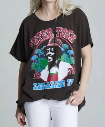 Recycled Karma Peter Tosh Tee In Vintage Black