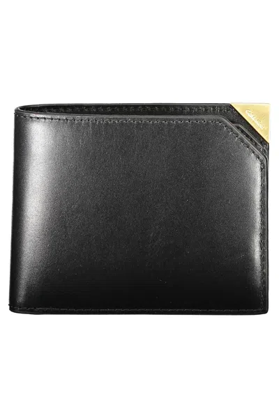 Calvin Klein Elegant Black Leather Rfid-blocking Wallet