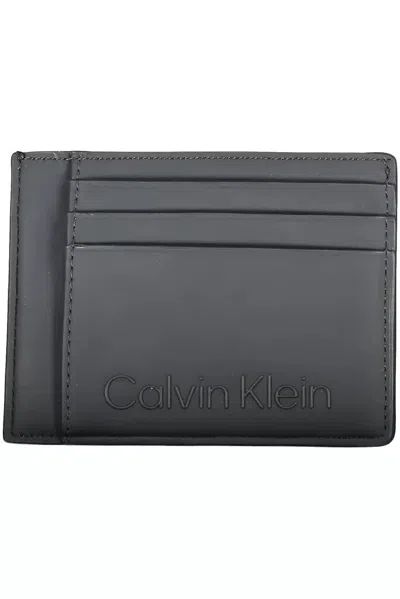 Calvin Klein Polyester Men's Wallet In Black