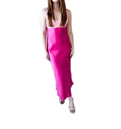 2.7 August Apparel The Freya Maxi Dress In Pink