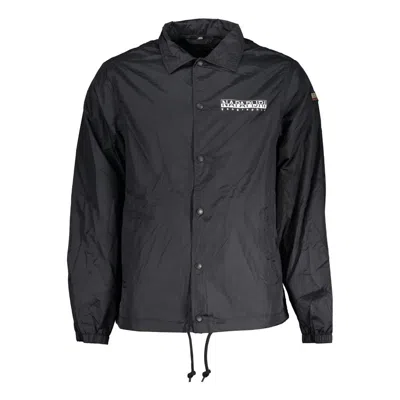 Napapijri Polyester Men's Jacket In Black