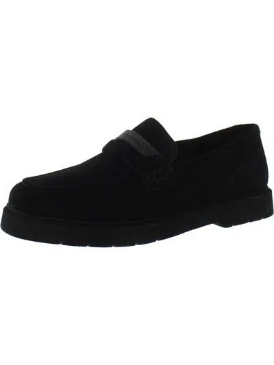 Vaneli Kimmo Womens Suede Embellished Loafers In Multi
