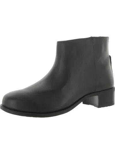 David Tate Voyage Womens Leather Ankle Booties In Black