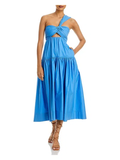 A.l.c Aubrey Womens Tiered Long Fit & Flare Dress In Blue