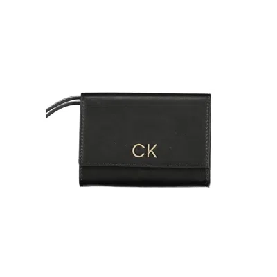Calvin Klein Polyester Men's Wallet In Black