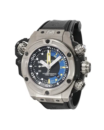 Hublot King Power Oceanographic 732.qx.1140.rx Men's Watch In Carbon Fiber In Black
