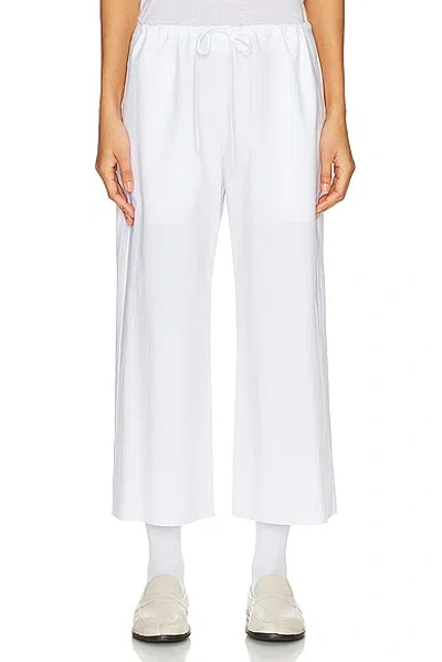 The Row Jubin Drawstring Cropped Pants In Off White