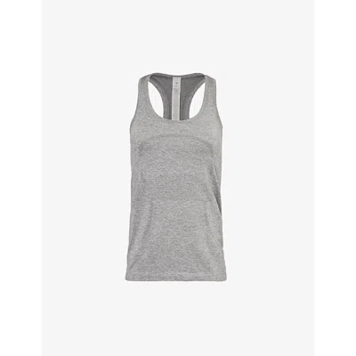 Lululemon Swiftly Tech 2.0 Scoop-neck Stretch-woven Top In Slate/white